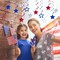 36Pcs Red White Blue Star Hanging Swirl Decorations Stars Streamers Foil Swirls